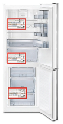 Kühlschrank zeigt Alarm, rotes Warnlicht, blinkendes Dreieck oder Pieptöne  an