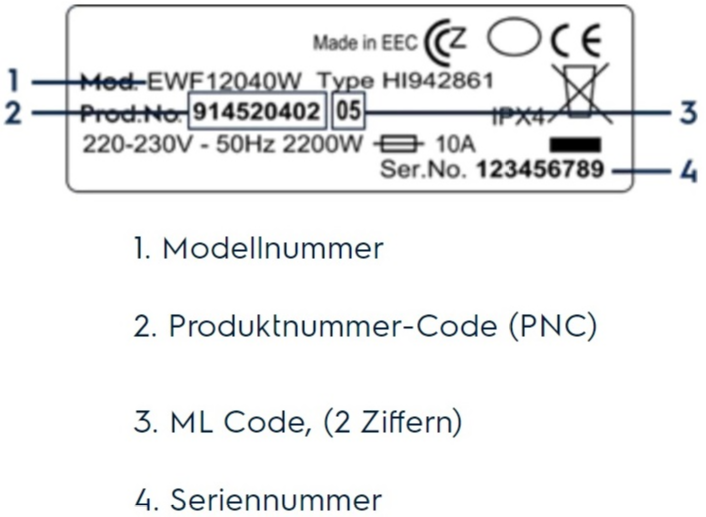 Sperren Elektro Block Tür Waschmaschine Electrolux Code 124967514 