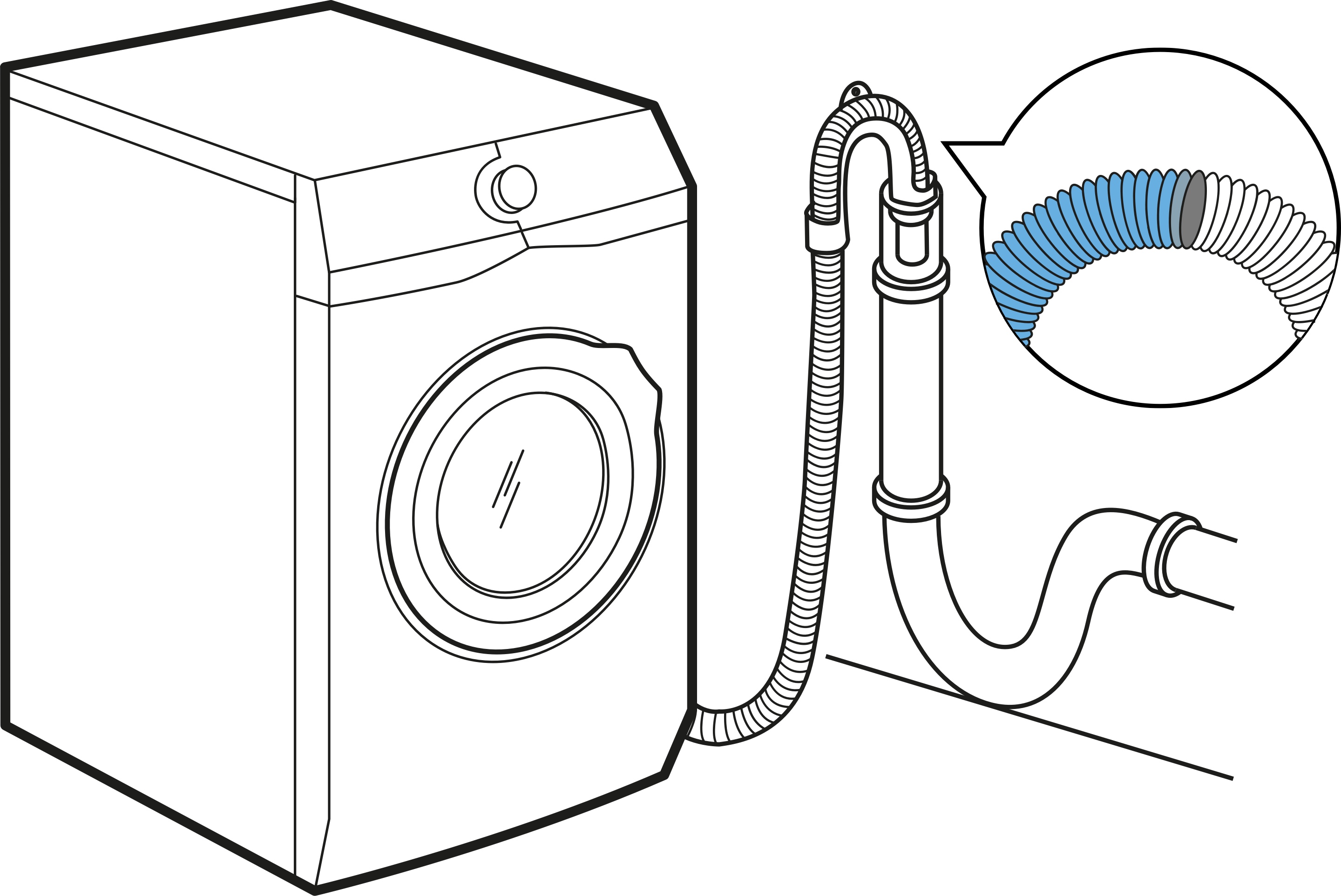 Washing machine displays error code E20, E21 or C2, 2 beeps or 2 flashes | Zanussi